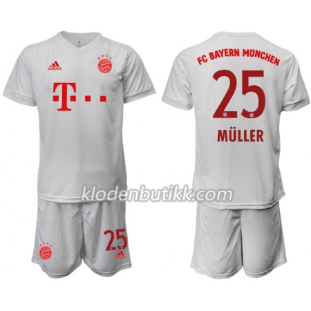 FC Bayern München Thomas Muller 25 Barn Bortedraktsett 2020-2021 Kortermet (+ Korte bukser)